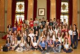 El Alcalde da la bienvenida a Murcia a estudiantes franceses de intercambio lingüístico con Capuchinos