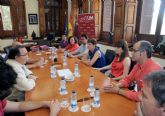 El nuevo equipo decanal de la facultad de Letras habla con el rector Orihuela de los objetivos del centro