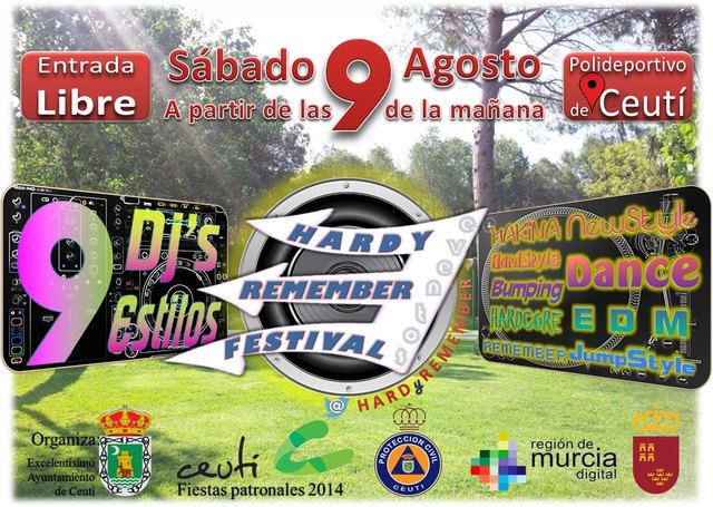 El HARD Y REMEMBER FESTIVAL tendrá lugar el sábado 9 de agosto en el marco de las Fiestas de Ceutí 2014 - 1, Foto 1