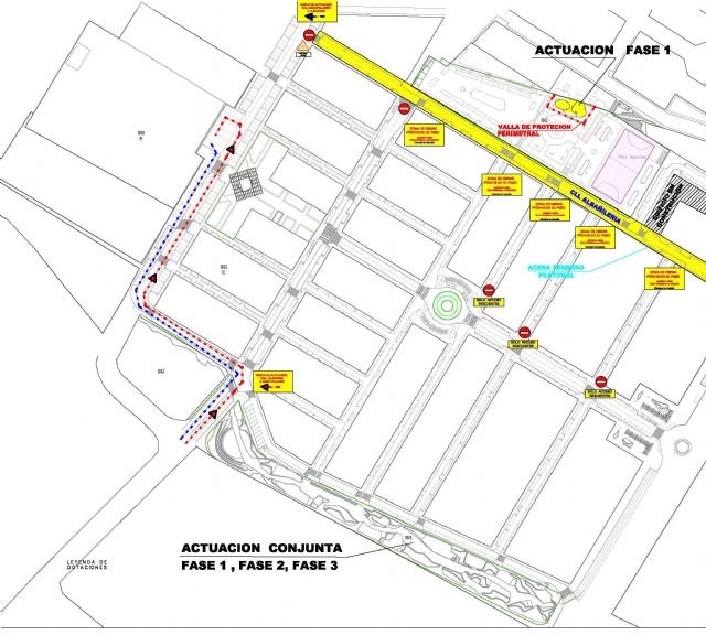 La Consejería de Fomento programa itinerarios alternativos desde el inicio de las obras de remodelación urbana para facilitar la circulación - 1, Foto 1