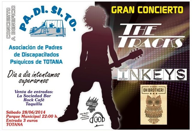 PADISITO organiza este sábado 28 de junio un concierto solidario en el que se darán cita los grupos Oh Brother, Inkeys y The Tracks, Foto 2