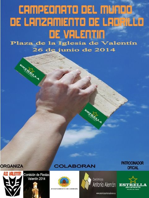 Valentín celebra esta tarde el I Campeonato del Mundo de Lanzamiento de Ladrillo - 1, Foto 1