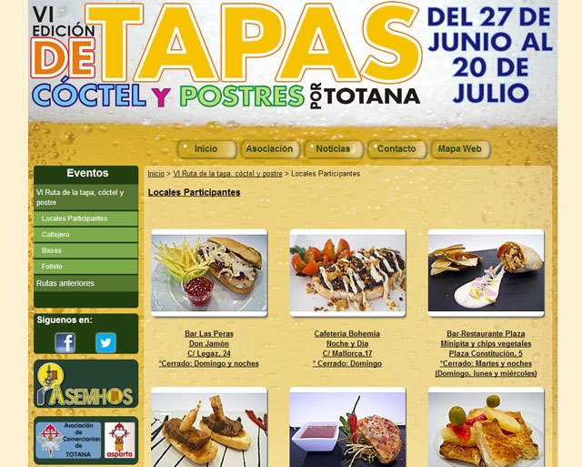 Ya está en marcha la VI ruta de la tapa, cóctel y postres por Totana, Foto 1