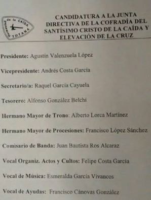 Agustín Valenzuela López nuevo presidente de la Cofradía del Santísimo Cristo de la Caída y Elevación de la Cruz, Foto 3