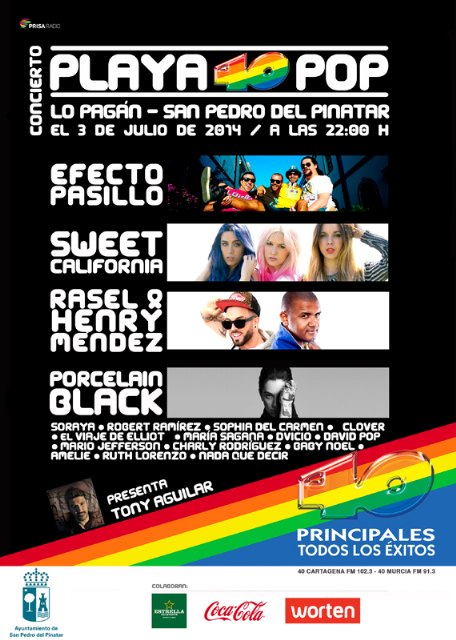 Playa 40 Pop vuelve a San Pedro del Pinatar el jueves 3 de julio - 1, Foto 1