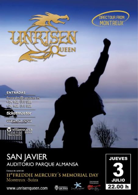 Unrisen Queen llevará el espíritu de banda de Freddy Mercury al auditorio de San Javier - 1, Foto 1
