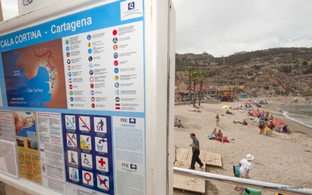 Cala Cortina luce ya sus distintivos de calidad turística - 5, Foto 5