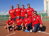 Los veteranos de la 'Asociación de Tenis Las Torres', sextos en la liga regional
