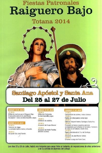 Las fiestas en El Raiguero Bajo se celebran del 25 al 27 de julio, Foto 2