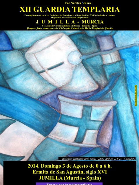 Los templarios de Jumilla editan el cartel de la xii guardia templaria a la virgen - 1, Foto 1