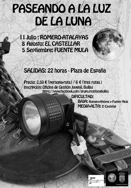Rutas nocturnas paseando a la luz de la luna con el Grupo de Montaña de Bullas - 1, Foto 1