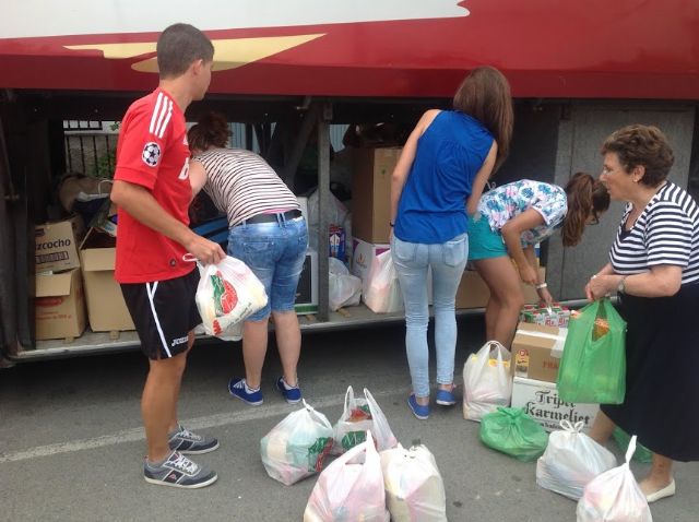 Las parroquias de la sierra de Moratalla recogen alimentos y ropa para Jesús Abandonado - 1, Foto 1
