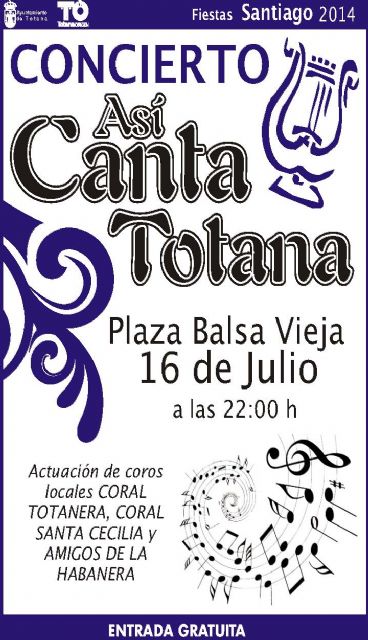 Three local choirs participating this coming Wednesday, the 16th, the "So sings Totana", Foto 1
