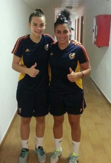 Las jugadoras del Roldan FSF, Marta Peñalver y Mayte Mateo, con la selección española en el Campeonato Universitario Mundial de Fútbol Sala - 1, Foto 1