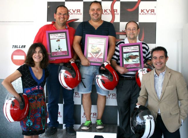 Pódium de ganadores de la VII Ruta de la Tapa de Lorquí: Santa Sed, El Huerto y Fisterra - 1, Foto 1