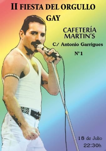 Cafeteria Martin´s celebra esta noche la II Fiesta del Orgullo Gay en Totana, Foto 1