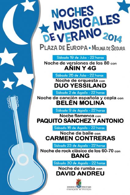 La Concejalía de Festejos de Molina de Segura presenta la segunda parte del programa Noches Musicales de Verano 2014 - 3, Foto 3