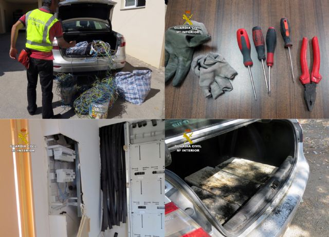 La Guardia Civil sorprende a dos personas mientras sustraían cable de cobre de una urbanización de Murcia - 3, Foto 3