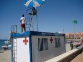 El temporal que ha afectado a la costa aguileña este fin de semana obliga a multiplicar sus esfuerzos a los efectivos de Cruz Roja Española en guilas