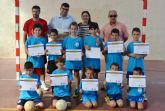 La V edicin de la Escuela de Verano de Ftbol Sala de guilas rene a una veintena de niños