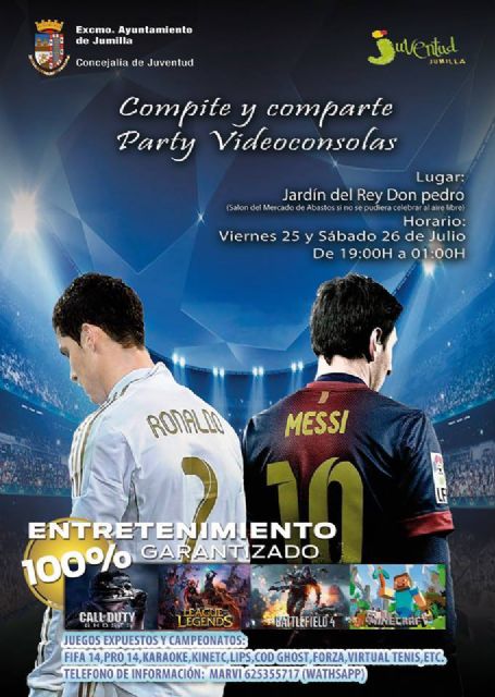 Juventud organiza para este fin de semana la jornada de ocio con videoconsolas Compite y Comparte - 1, Foto 1