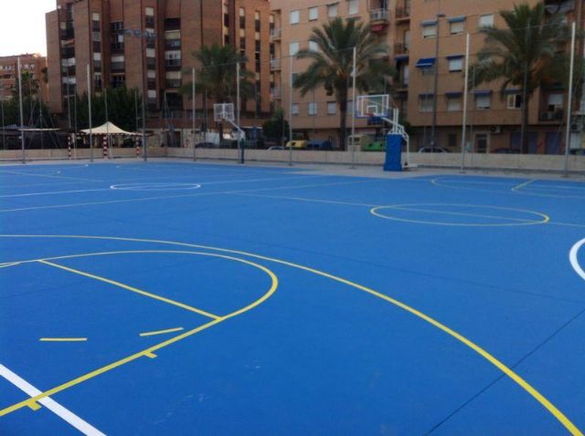 Finalizan las obras en las pistas de baloncesto del Polideportivo de La Vega - 1, Foto 1