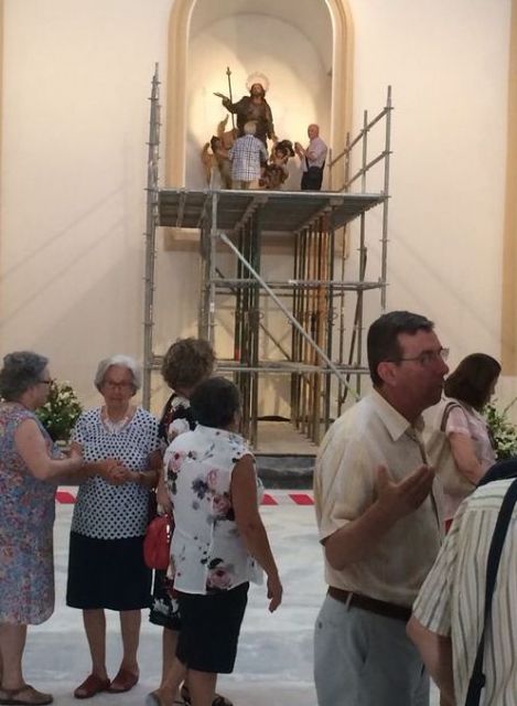 Los lorquinos ya veneran la imagen de Santiago Apóstol en su parroquia - 1, Foto 1