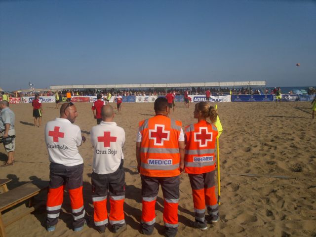 Cruz Roja Española en Águilas da cobertura al II Torneo de Futbol Playa en Pulpí - 1, Foto 1