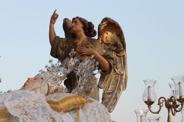 La Patrona de Jumilla ya se encuentra en la Parroquia de San Juan para iniciar la Feria y Fiestas 2014 - 2, Foto 2