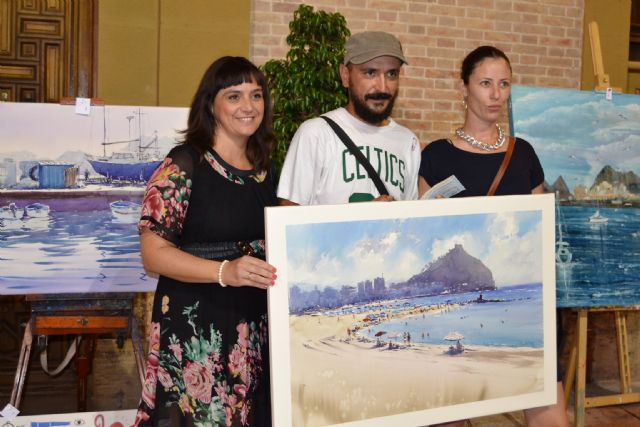Carlos Romera gana el IX Concurso de Pintura Rápida Águilas en tu pincel - 1, Foto 1