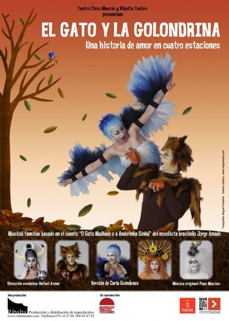 Teatro infantil en Águilas con la obra El gato y la golondrina - 1, Foto 1