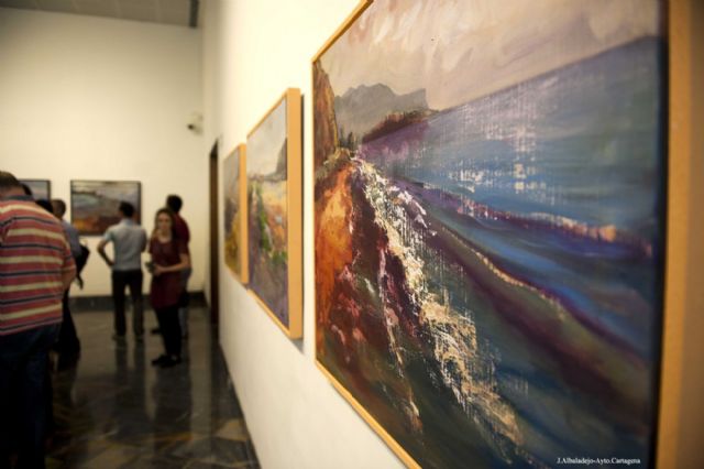 Semitiel Segura hace de guía en su exposición De Cabo Trete a Carthago Nova - 1, Foto 1