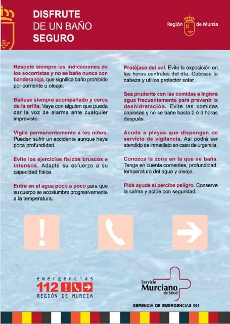 La Comunidad ofrece consejos sobre el baño en el mar de personas mayores y niños - 1, Foto 1