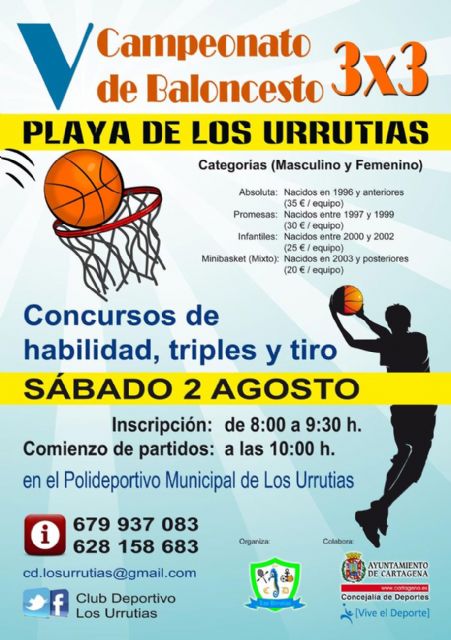 Vuelve a Los Urrutias el Campeonato de Baloncesto 3x3 - 1, Foto 1