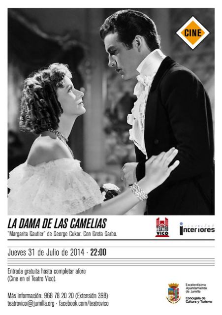 Mañana jueves, sesión de cine en el Teatro Vico con todo un clásico La Dama de las Camelias - 1, Foto 1