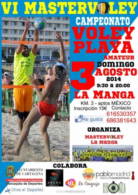 La Manga celebra este domingo su VI Master Voley - 1, Foto 1