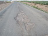 La Comunidad refuerza el firme del trazado de la carretera que une Pozo Aledo y La Puebla