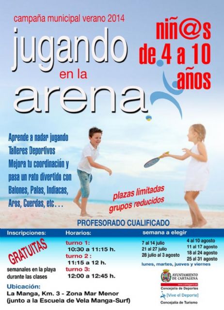 Jugando en la arena aúna el deporte y la diversión entre los pequeños - 1, Foto 1