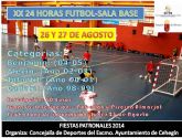 Las XX 24 Horas de Fútbol Sala Base se disputarán los días 26 y 27 de agosto