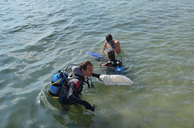 La concejalía de Medio Ambiente y el club de buceo Turkana celebraron hoy una jornada de limpieza de fondos marinos - 2, Foto 2