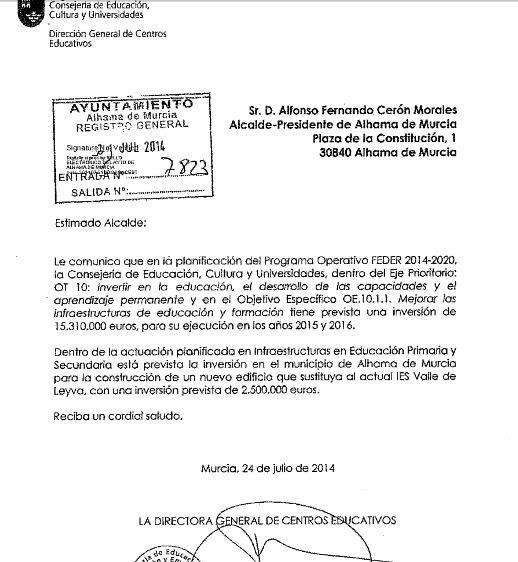 Valoracin PLENO EXTRAORDINARIO IES 