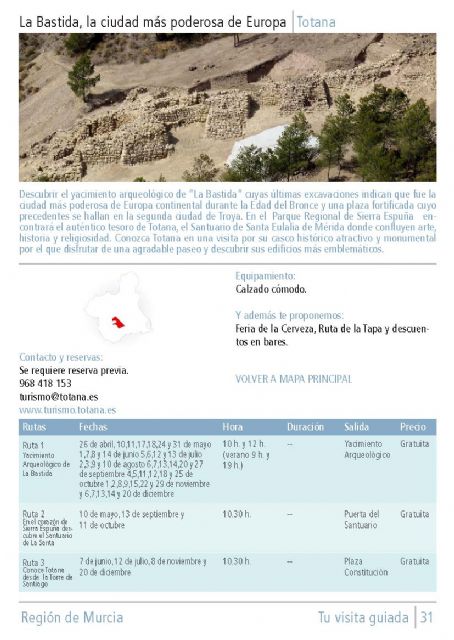 Continúa con las visitas guiadas gratuitas al yacimiento argárico de La Bastida durante los sábados días 9, 16, 23 y 30 de agosto - 1, Foto 1