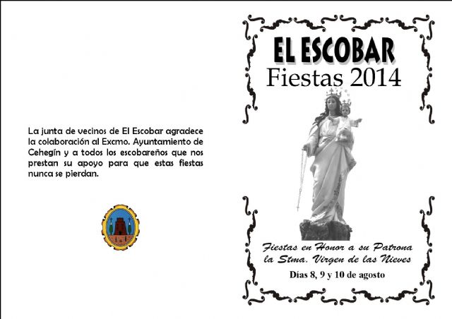 El Escobar celebra este fin de semana las fiestas en honor a la Virgen de las Nieves - 2, Foto 2