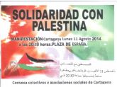 IU-verdes apoya la manifestación en solidaridad con el pueblo palestino que se celebrará el próximo lunes en Cartagena