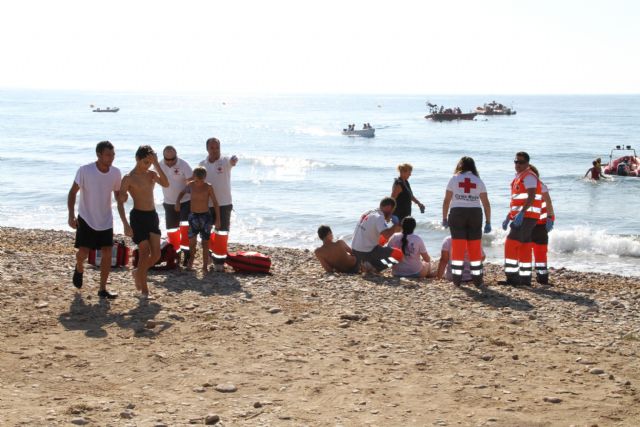 Cruz Roja Española y el Ayuntamiento de Lorca llevan a cabo un Simulacro de Rescate y Evacuación de náufragos - 1, Foto 1