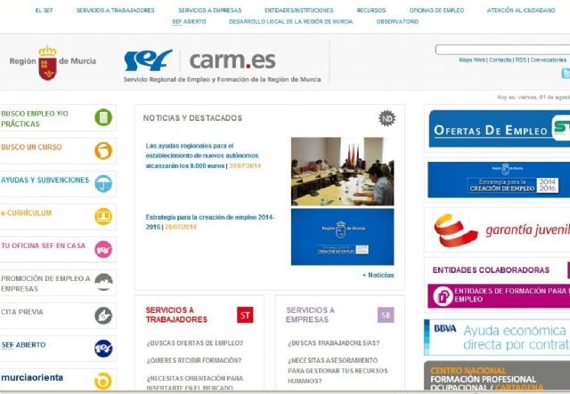 La web del Servicio Regional de Empleo y Formación recibe ocho millones de accesos y descargas - 1, Foto 1