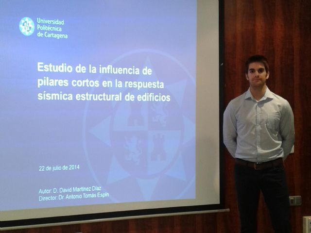 Un estudiante de Máster de la UPCT analiza el comportamiento sísmico de los inmuebles - 1, Foto 1