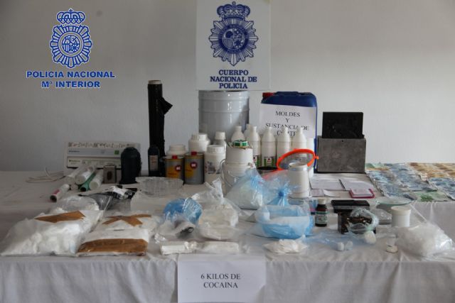 La Policía Nacional desmantela en la Región de Murcia un completo laboratorio de transformación de  cocaína - 1, Foto 1