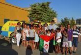Los niños saharauis del programa Vacaciones en paz comparten una jornada de convivencia en Proteccin Civil de guilas