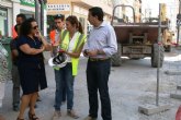Las obras de remodelación del barrio de San José en Lorca avanzan a buen ritmo